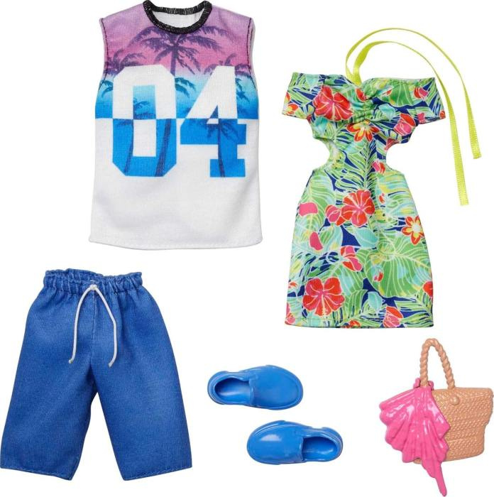 Mattel barbie® sada oblečků fashion beach, hbv72