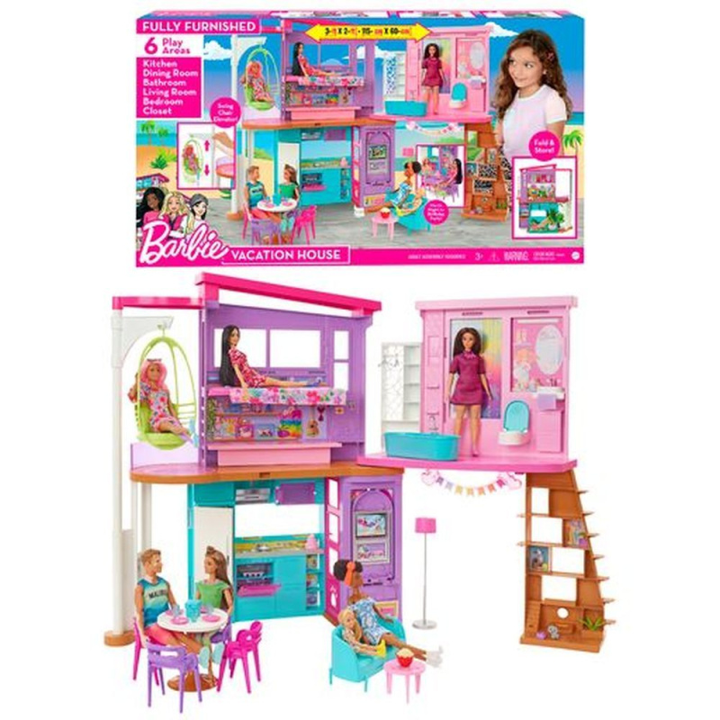 Mattel barbie® párty dům v malibu, hcd50
