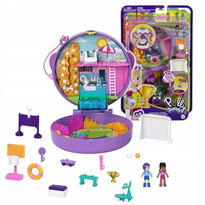 Mattel polly pocket pidi svět do kapsy sportovní hřiště, hcg14