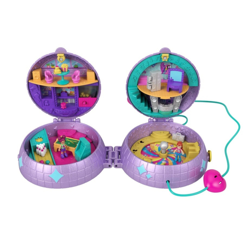 Mattel polly pocket mikro double play diskotéka na bruslích, hcg24