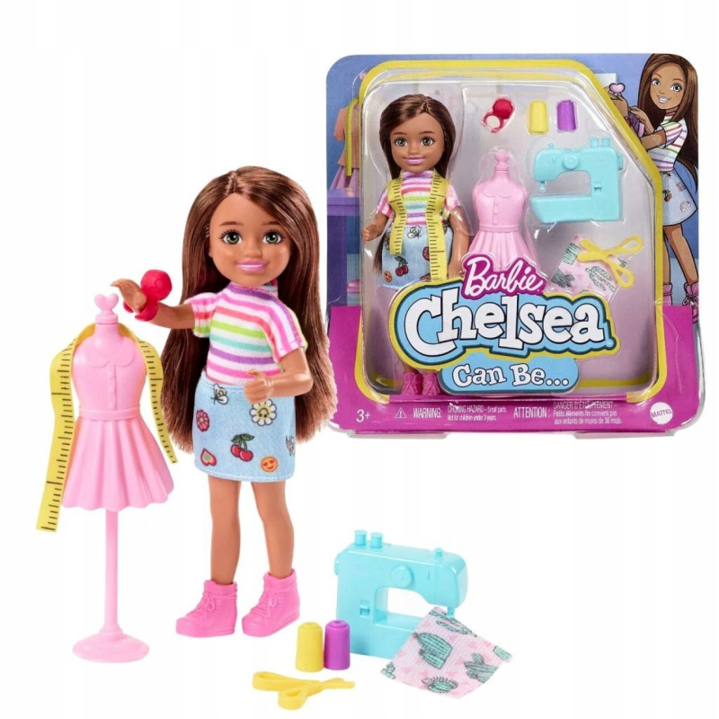 Mattel barbie chelsea módní návrhářka, hck70