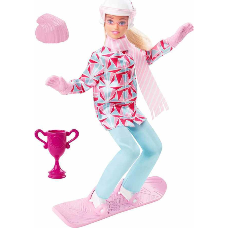 Mattel barbie zimní sporty snowboardistka, hcn32