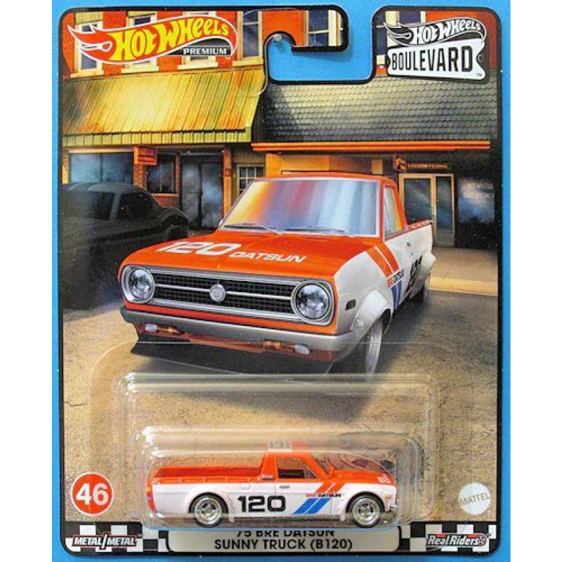 Hot wheels boulevard ´75 bre datsun sunny truck (b120), mattel hcr11