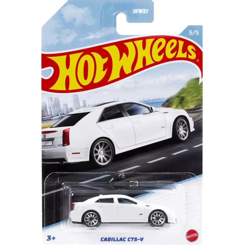 Hot wheels tématické auto luxusní sedan cadillac cts-v 5/5
