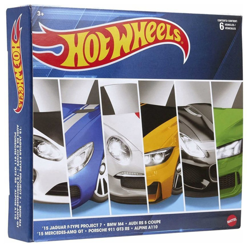 Hot wheels tématická kolekce kolekce evropští velikáni, mattel hdh51