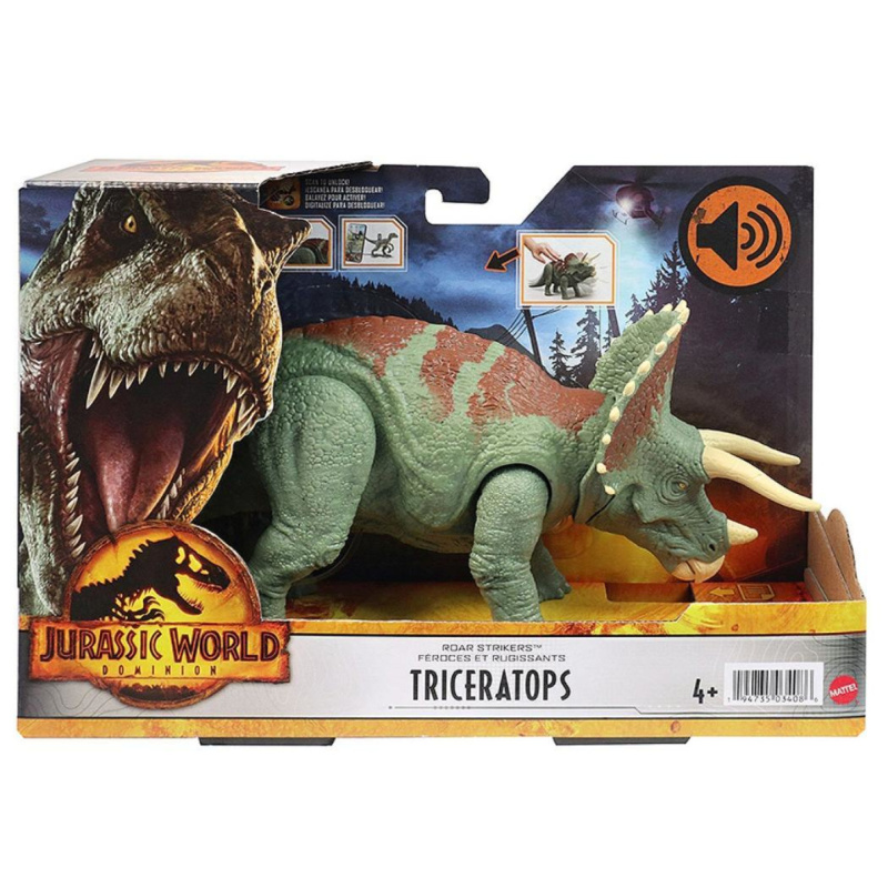 Mattel jurský svět: nadvláda ohlušující útok triceratops