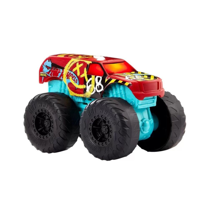 Hot wheels® monster trucks svítící a rámusící vrak demo derby, mattel hdx66