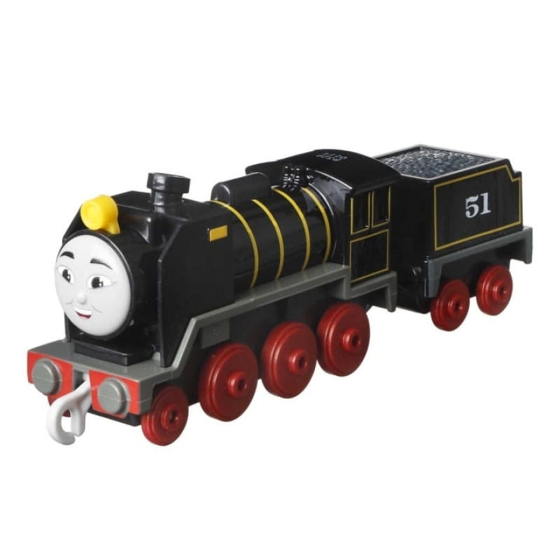 Tomáš a přátelé tahací kovová mašinka s vagónem hiro, mattel hdy67