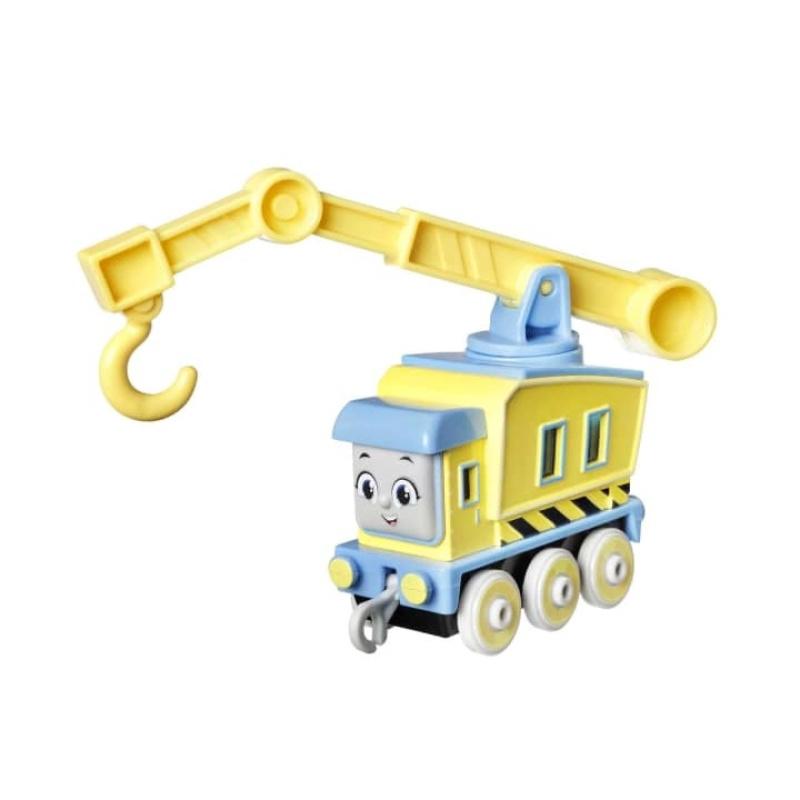 Tomáš a přátelé tahací kovová mašinka jeřáb carly, mattel hdy61