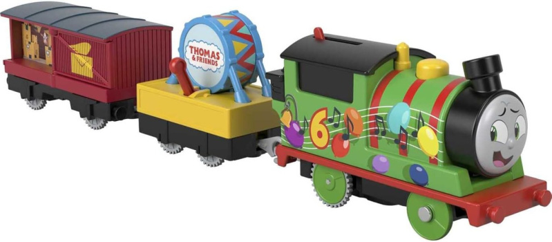 Tomáš a přátelé motorová mašinka s příběhem párty mašinka percy, mattel hdy72