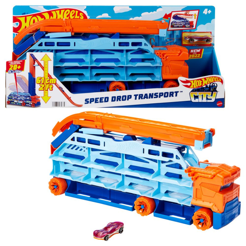 Mattel Hot Wheels tahač s vysokou dráhou HDY92