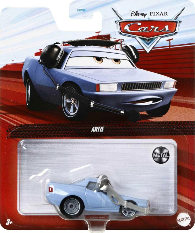 Cars 3 autíčko artie, mattel hfb59