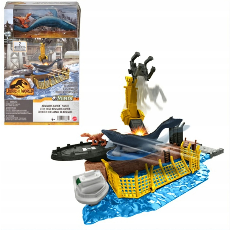 Mattel jurský svět: nadvláda mini dinosauři mosasaurus mayhem™, hff11
