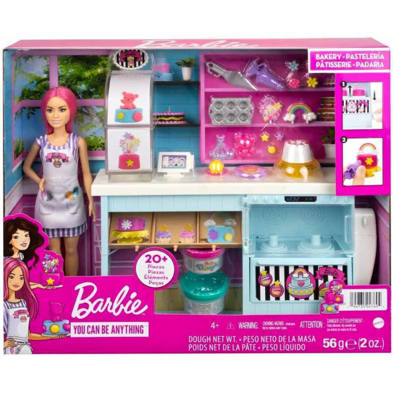 Mattel barbie herní set pekárna, hgb73