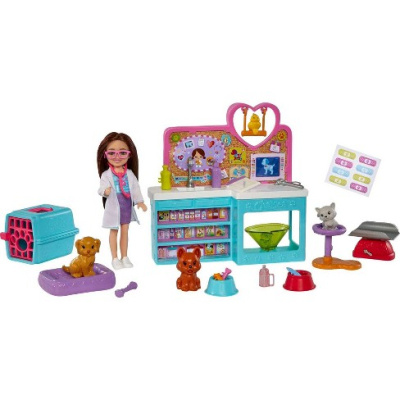 Mattel Barbie Chelsea veterinářka herní set