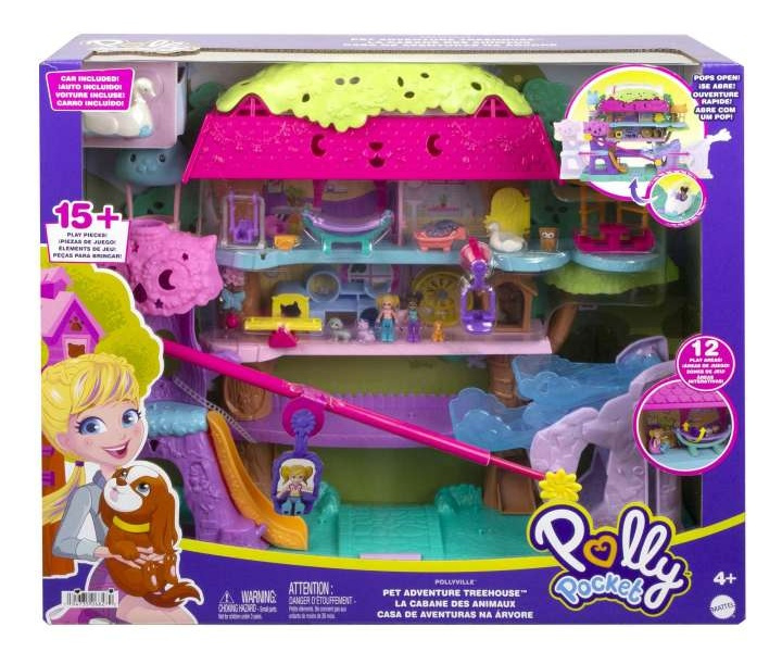 Mattel polly pocket pidi svět dům na stromě, hjj98