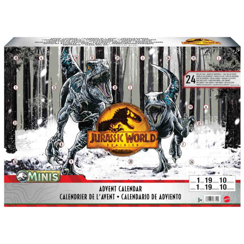 Mattel jurský svět adventní kalendář, hhw24