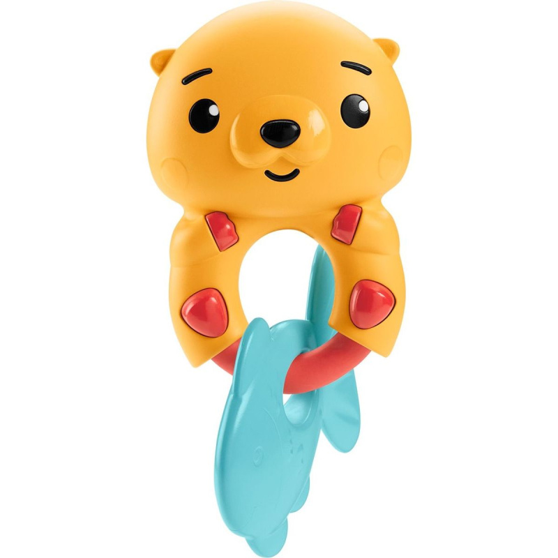 Fisher-Price zvířecí chrastítka HJW11 medvídek s rybkou