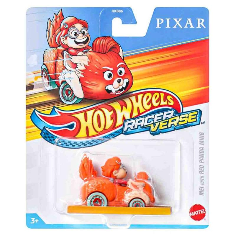 Mattel hw racerverse pixar mei with red panda ming hkb94