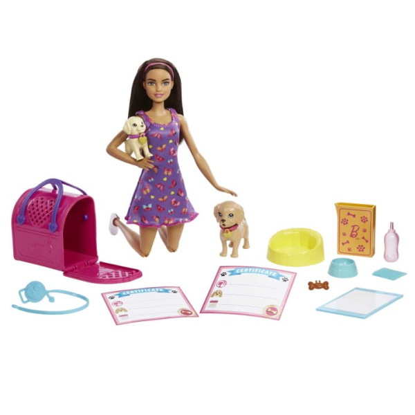 Mattel Barbie panenka s pejsky