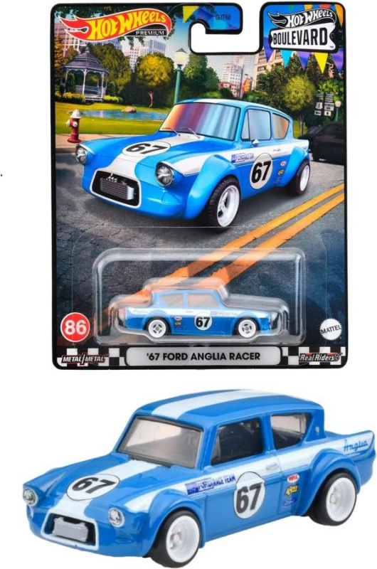 Mattel hot wheels boulevard '67 ford anglia racer, hkf32