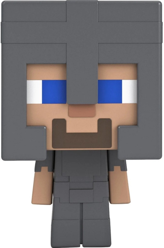 Mattel minecraft mini mob hlava steve v netheritském brnění, hkr63