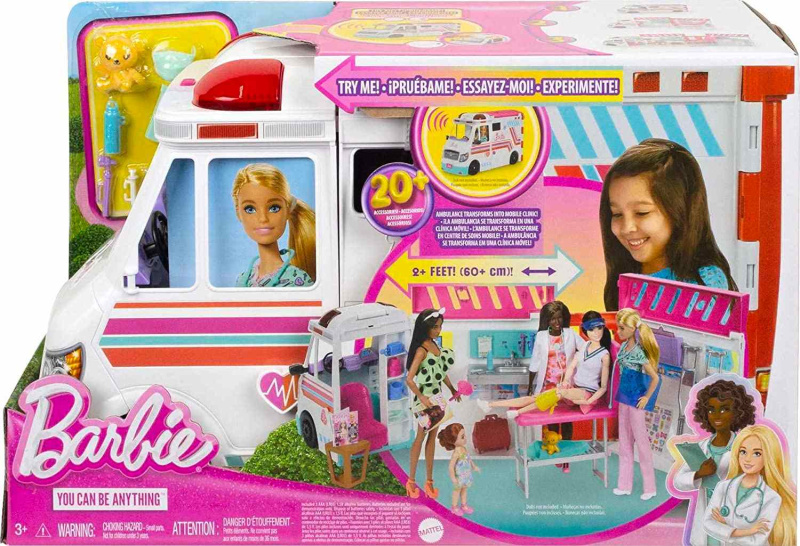 Mattel Barbie sanitka a klinika 2 v 1