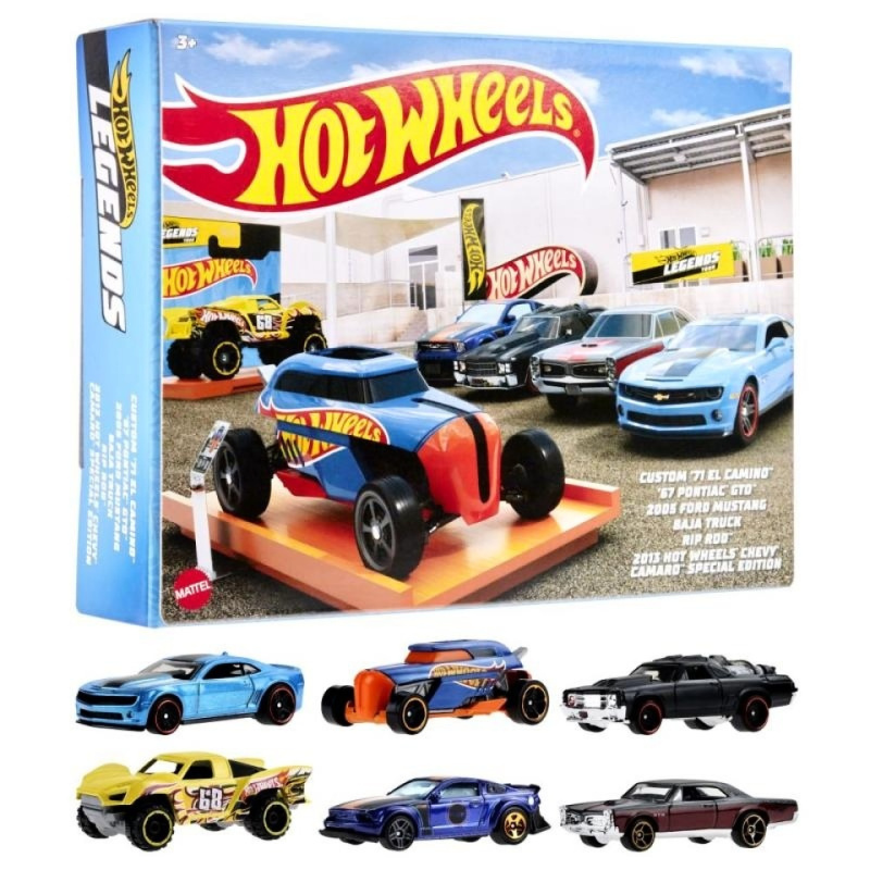 Hot wheels® legends tématický angličák kolekce 6ks