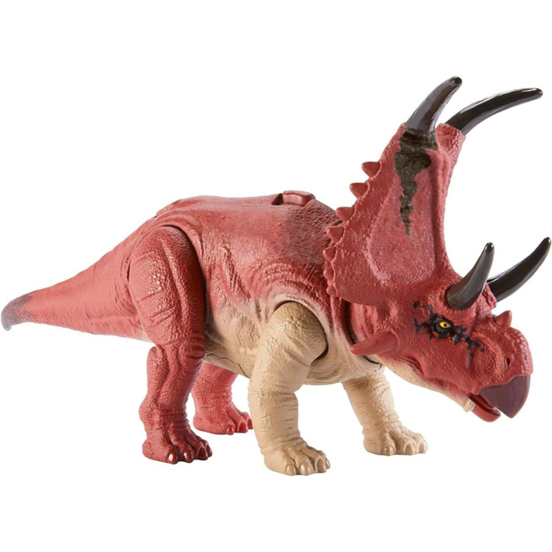 Mattel jurský svět nadvláda: dinosaurus s divokým řevem diabloceratops, hlp16