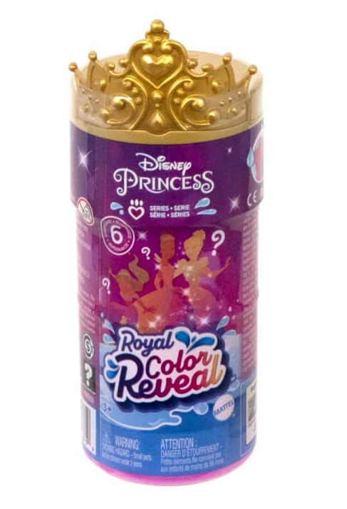 Mattel disney princess color reveal™ královská malá panenka