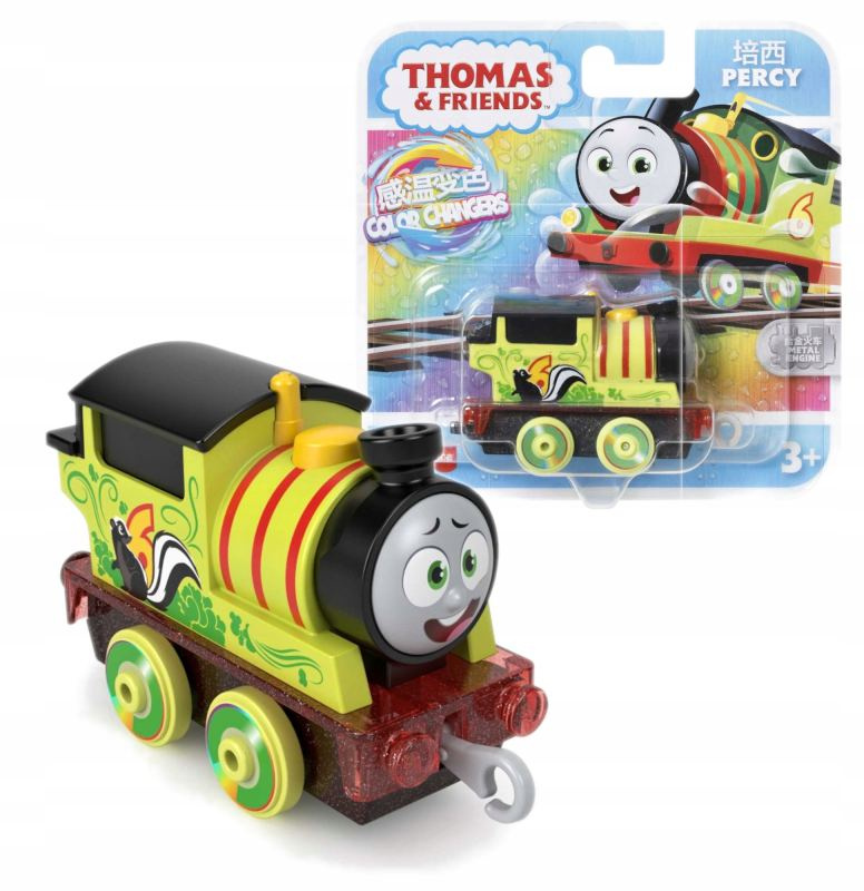 Mattel fisher-price® tomáš a přátelé color changers tahací kovová mašinka percy