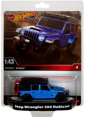 Mattel hot wheels prémiové auto 1:43 jeep wrangler 392 rubicon, hmd46