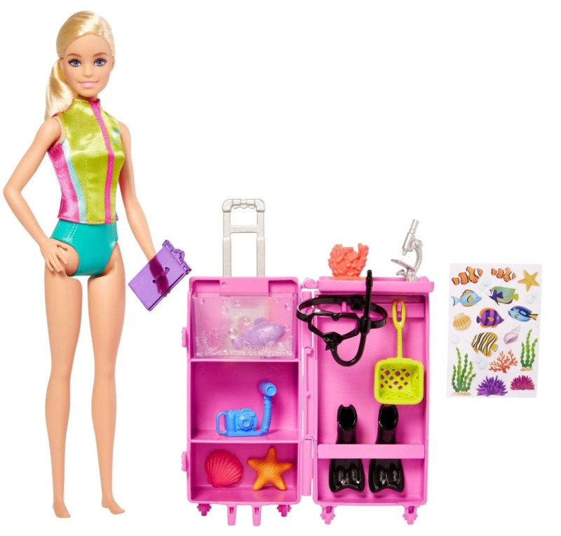 Mattel barbie povolání mořská bioložka herní set, hmh26