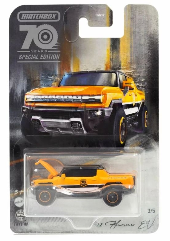 Mattel matchbox™ angličák 70. výročí 2022 hummer ev
