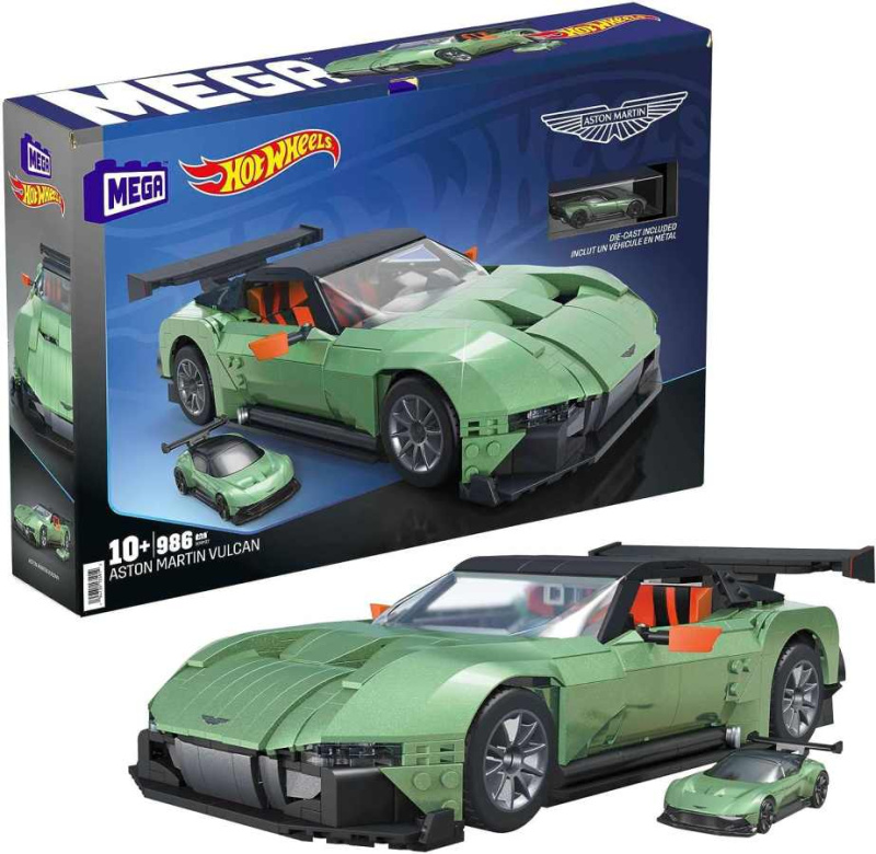 Mega construx hot wheels aston martin vulcan, hmy97