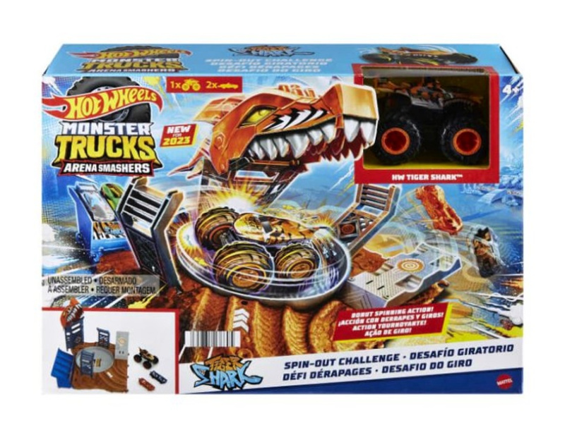 Hot wheels® monster trucks aréna: semifinále výzva k otáčení, mattel hnb93