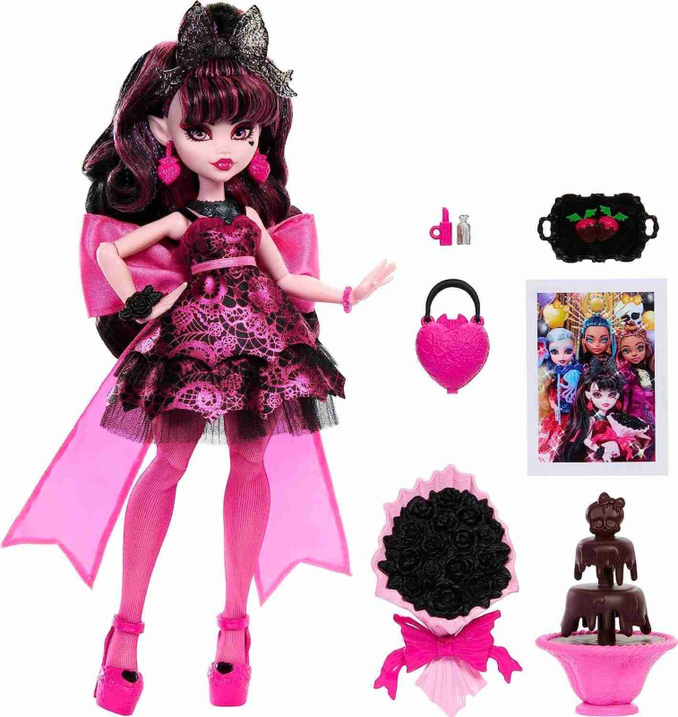 Mattel monster high monster ball draculaura, hnf68