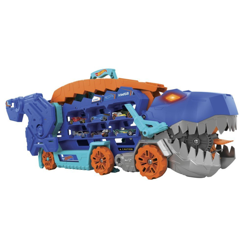 Mattel Hot Wheels City T-Rex tahač se světly a zvuky