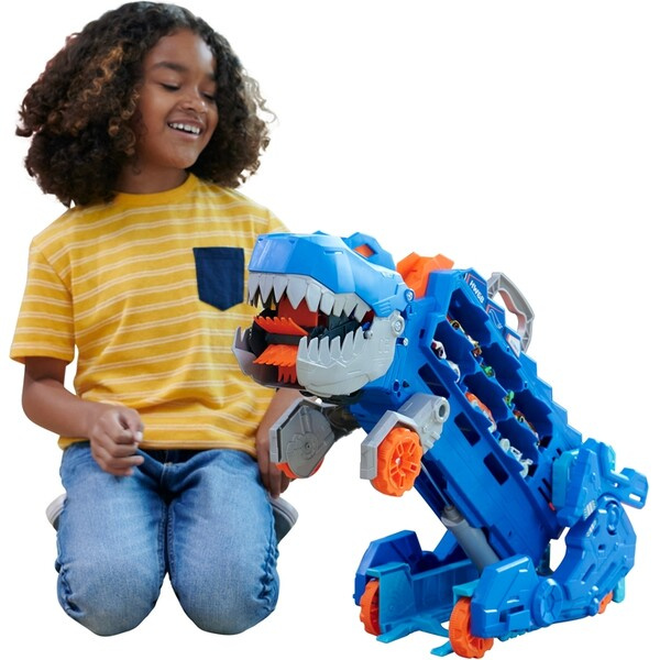 Mattel Hot Wheels City T-Rex tahač se světly a zvuky
