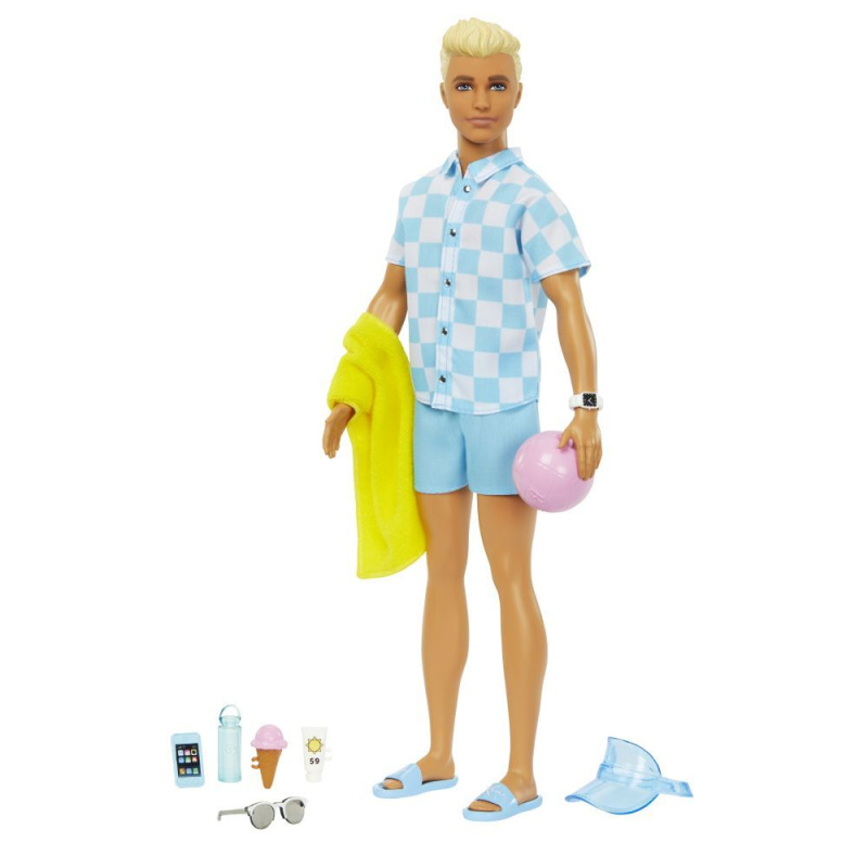 Barbie Deluxe módní panenka - Ken v plavkách