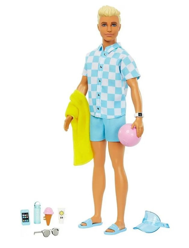Barbie Deluxe módní panenka - Ken v plavkách