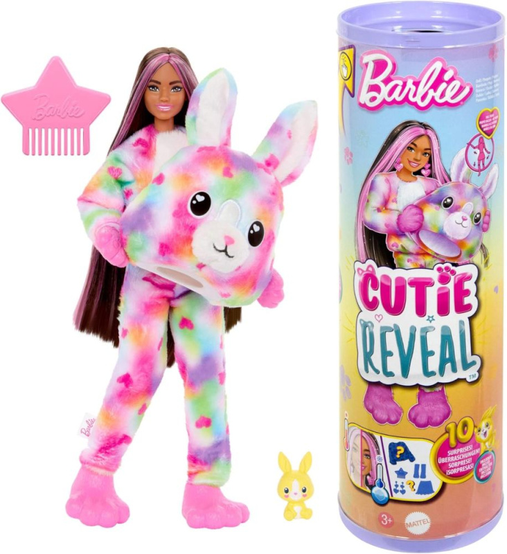 Mattel Barbie Cutie reveal barbie barevné sny - zajíček HRK38
