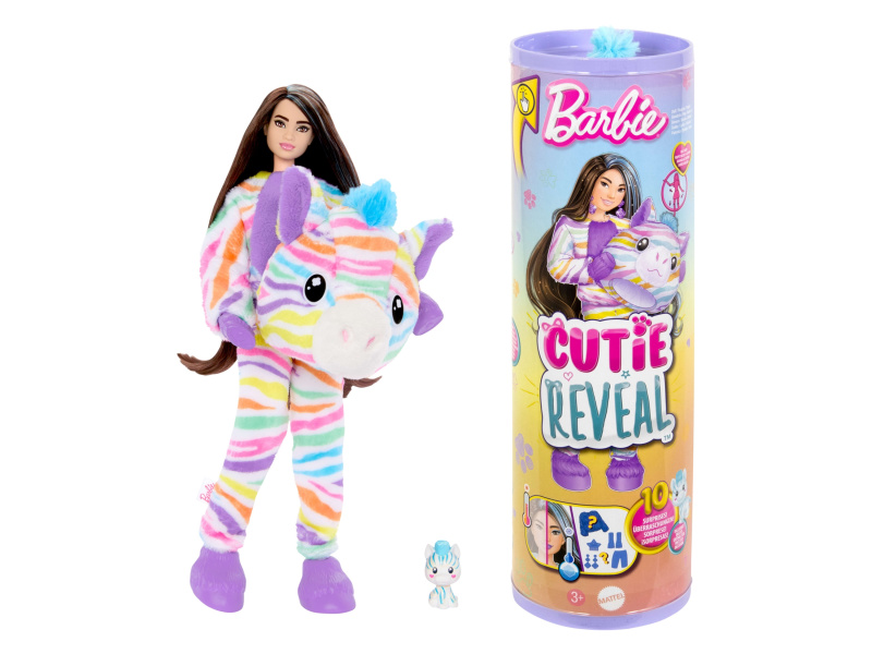 Barbie Cutie Reveal Barbie barevné sny zebra