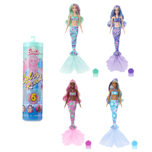 BRB COLOR REVEAL BARBIE MOŘSKÁ PANNA ASST