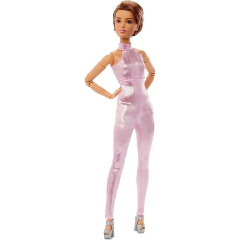 Mattel Barbie Looks s krátkými vlasy v růžovém outfitu