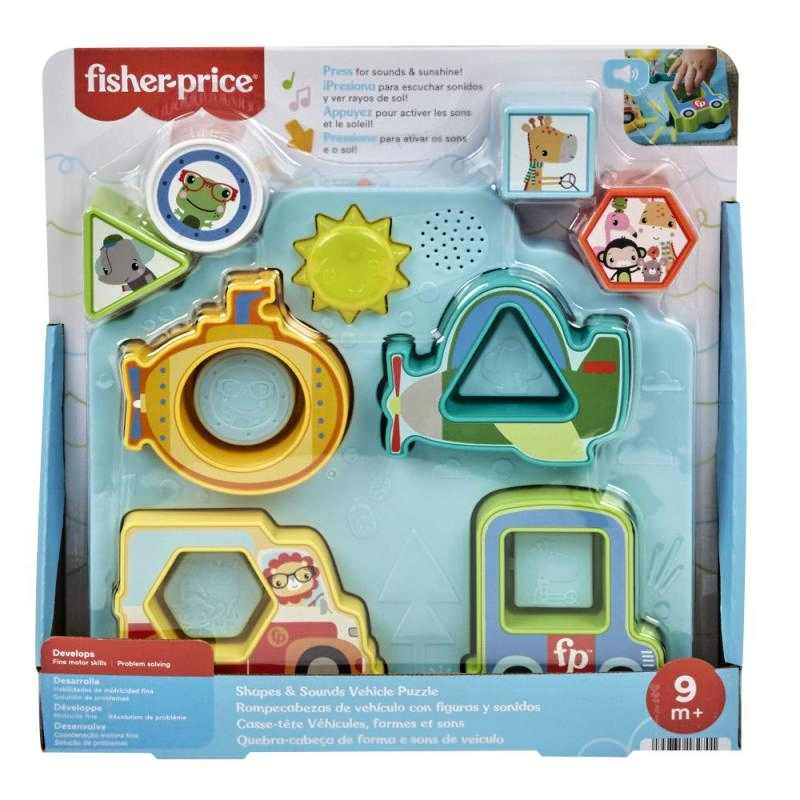 Mattel fisher-price® puzzle dopravní prostředky se zvuky, hrp31