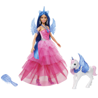 Mattel Barbie panenka 65. výročí Safírový okřídlený jednorožec