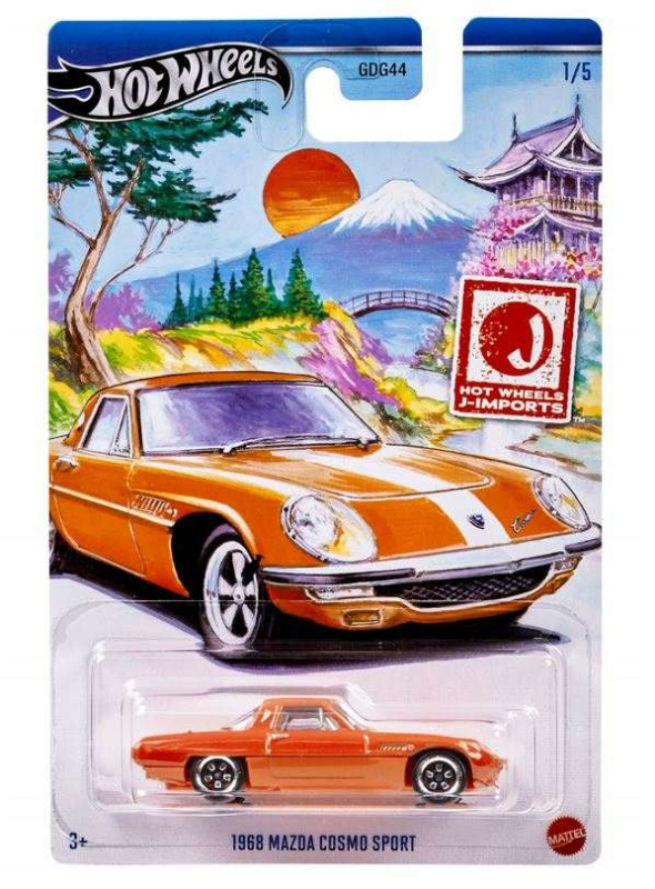 Mattel hot wheels j-imports 1968 mazda cosmo sport 1/5