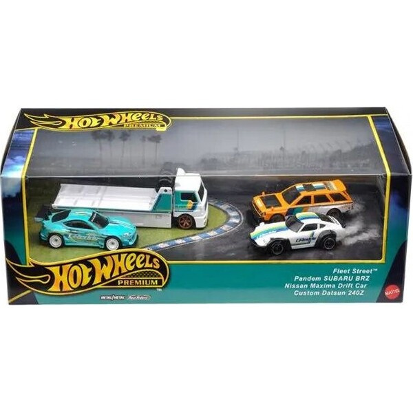 Mattel Hot Wheels Premium GMH39 Angličák s týmovým tahačem Vícebarevná