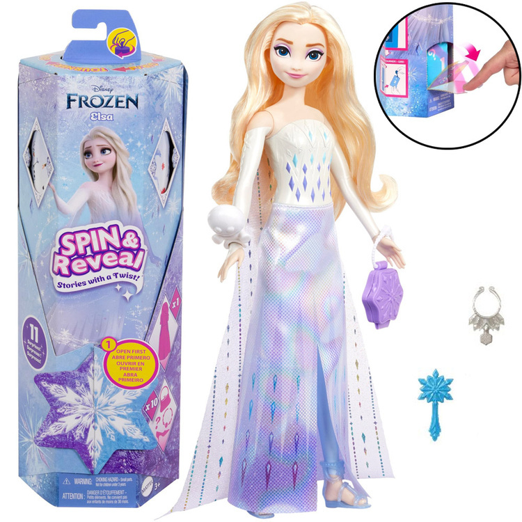 Mattel Ledové království Spin and Reveal panenka Elsa
